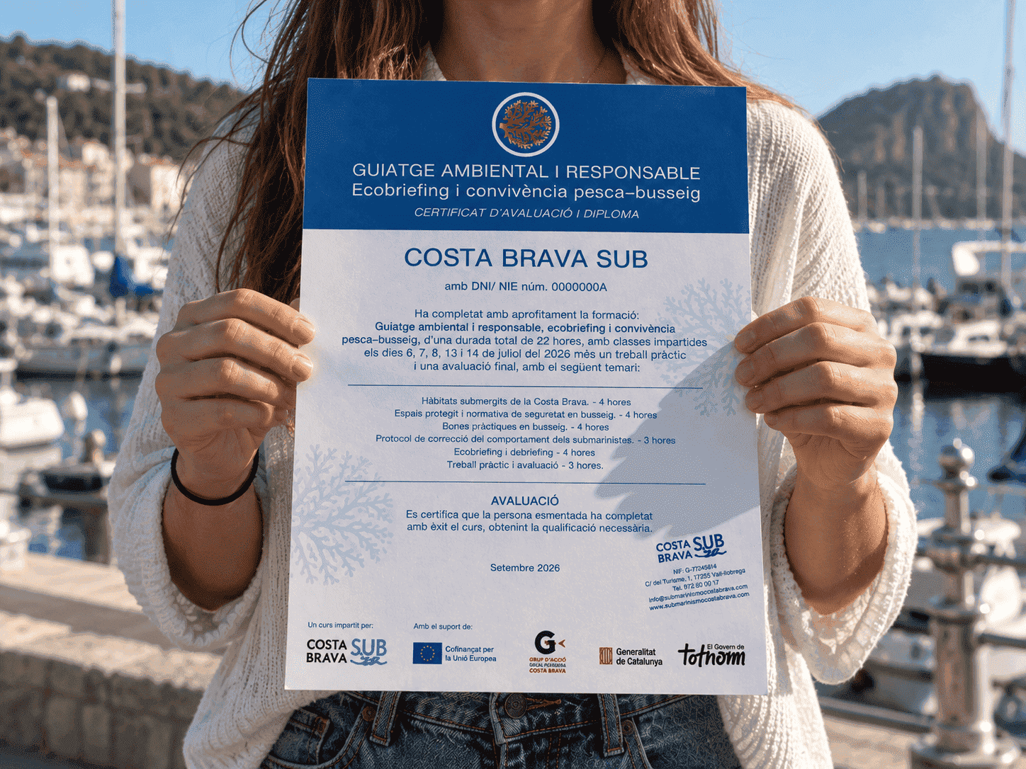 50 professionals del busseig completen amb èxit la formació en Guiatge ambiental i responsable